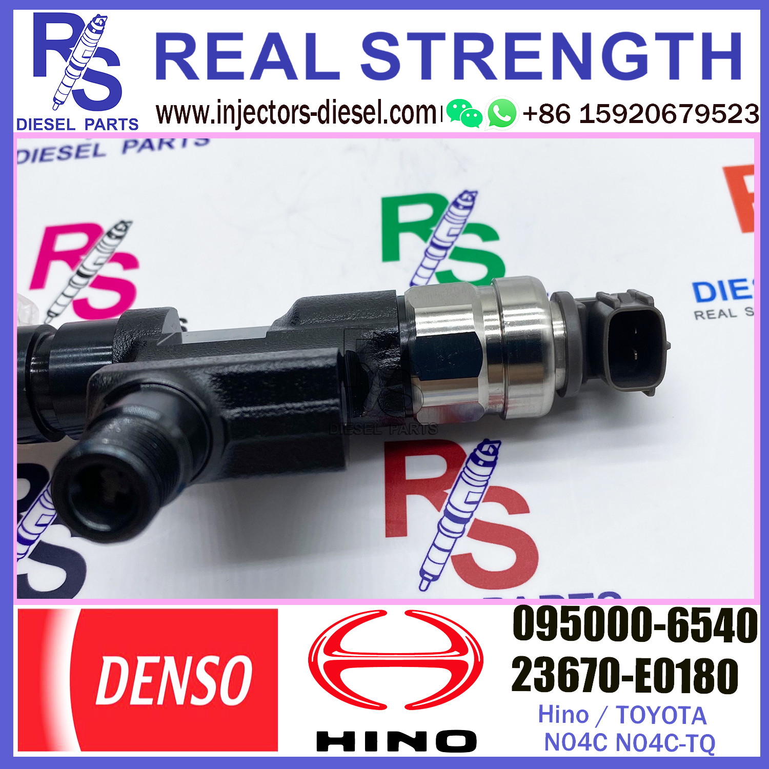 Original diesel common rail injector 095000-6540 095000-6541 for TOYOTA HINO 23670-E0180 23670-E0181 23670-78130