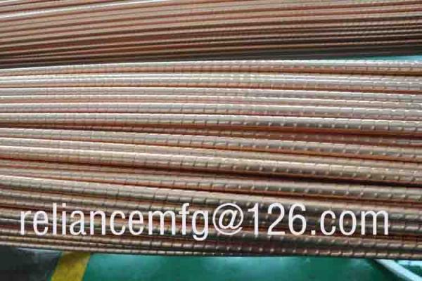 Buy cheap Extrusion Corrugated Seamless B111 C12200 Spiral Copper Low Fin Tube For Heat Exchanger from wholesalers