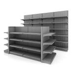 Double Side Grocery Retail Store Gondola Shelving Steel Supermarket Display