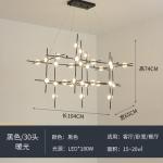 modern dining room glass star chandeliers Bedroom Living Room Constellation