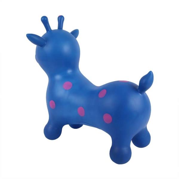 New Arrival dot print PVC inflatable toys kids ride animal plastic jumping deer