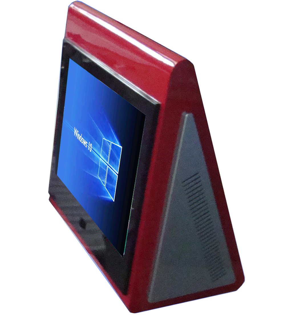 Rugged Small Foot-print Desktop Kiosk Made Of Cold-rolled Steel And With Vandal Proof IR Touchscreen