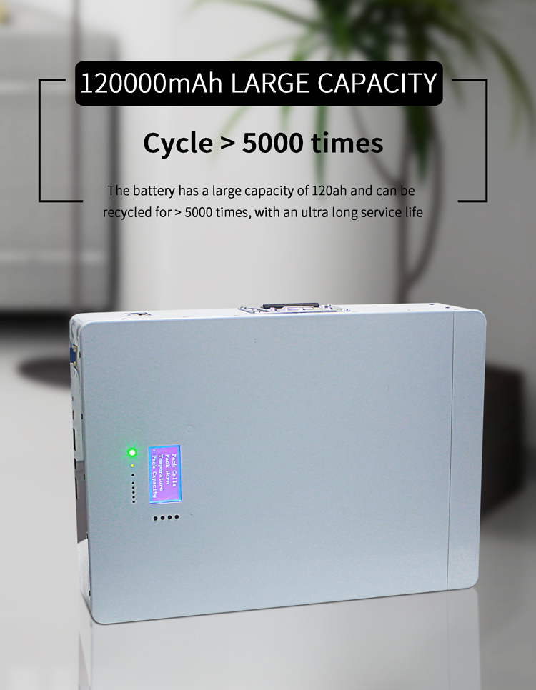 Wall Mount 48V 120AH Lithium Battery Home Solar PV Energy Storage Battery