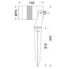 Buy cheap Powder Coated Garden Spike Light 4x4W 1x20W DMX 512 For Outdoor Accent Lighting from wholesalers