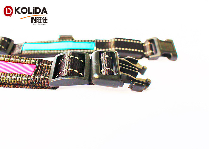 Flashing LED Dog Collar Reflective LED Light Up Flash Collars Adjustable Leash