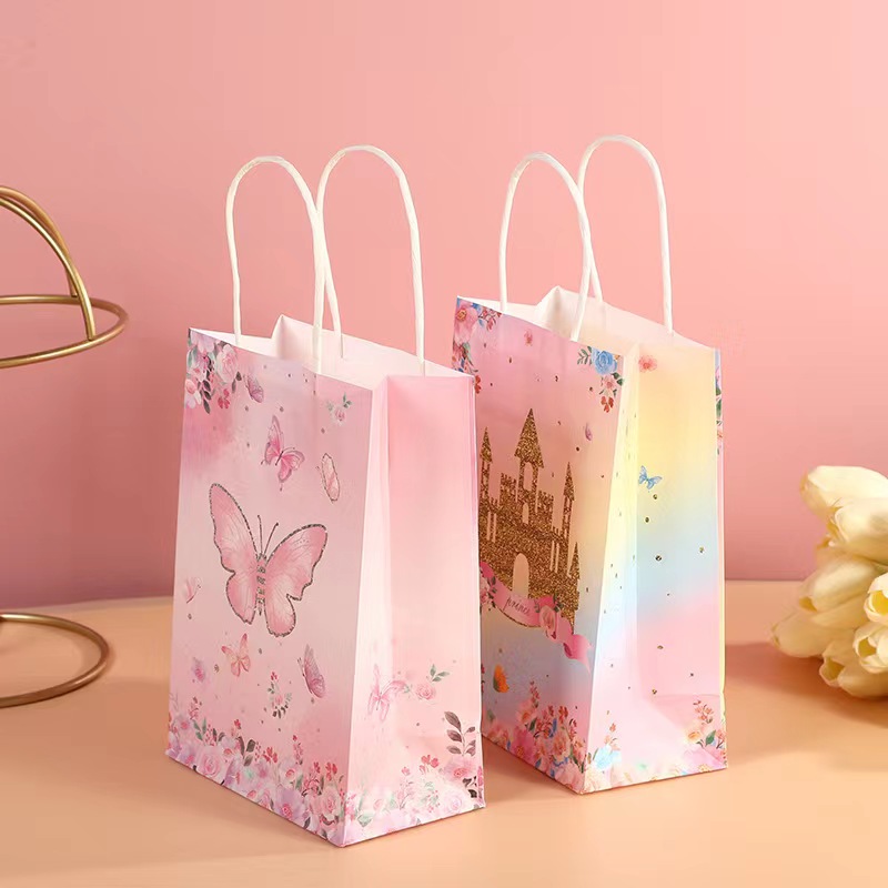 Chinese Style Custom Printed Paper Bags for Business Shopping