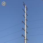Electricity Industry Galvanised Power Pole Galvanized Steel Electrical Pole