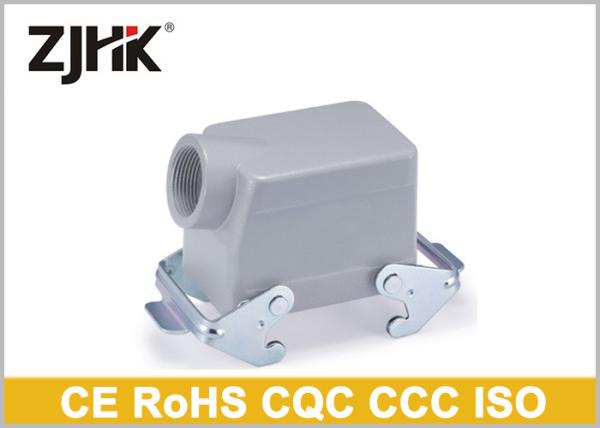 Buy cheap Stainless Steel Levers Electric Connector Hood , 500V 10A Rectangular Connector Hood from wholesalers