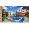 Buy cheap Glass Fiber Swimming Pool Water Slide 4.0m Height Anti UV For Aqua Park Home from wholesalers
