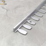 Decorative Metal Wall Trim Aluminum Tile Trim Silver Color 2.5m 3m