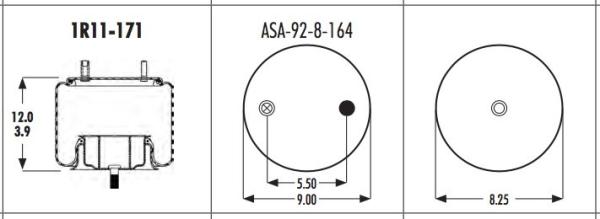 Buy cheap Goodyear 1R11-171 Air Bag Bellows NO.566-22-3-057 For 8003003 from wholesalers