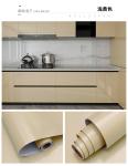Glossy Self-Adhesive Peel and Stick Wallpaper in Plain Color for Kitchen Cabinet
