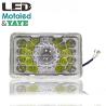 Buy cheap High Power Limit Lumen 18 Beads Motorcycle LED Square Headlight from wholesalers