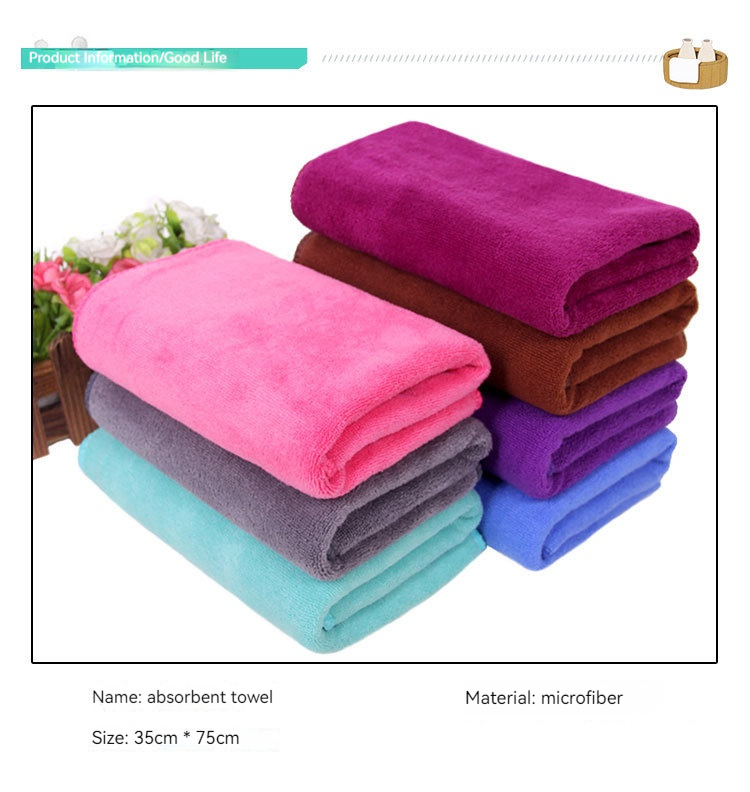 Customized Fiber Towel for Beauty Salon Hair Dryer and Domestic Cleaning Applications