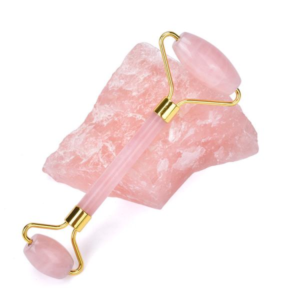 Buy cheap 14.5cm Skin Revitalizer Rose Quartz Jade Massage Roller For Face Massage from wholesalers