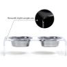 Buy cheap Acrylic Elevated Dog And Cat Pet Feeder with 2 Set Removable Food and Water Bowls from wholesalers