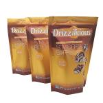 Gold Mini Aluminium Foil Stand Up Zipper Packing Bags Rice Cake Food Packaging