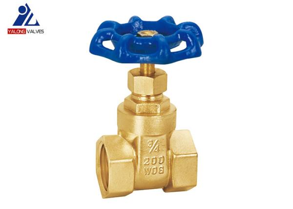 Buy cheap Female NPT 2 Inch Gas Gate Valve PTFE Blue Gate Valve Handle from wholesalers