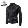 Buy cheap Oem Custom Logo Oversize Waterproof Blouson Utility Motorcycle Coat Pu Leather Stand Collar Men Jackets from wholesalers