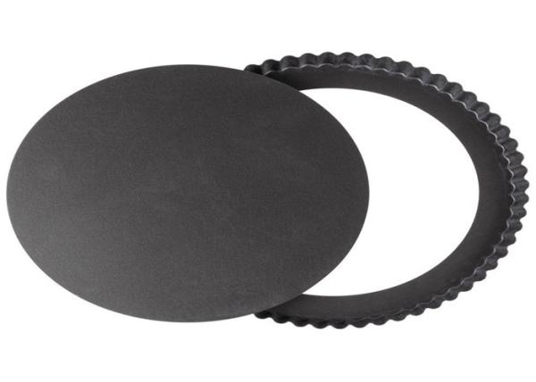 Buy cheap RK Bakeware China Foodservice NSF Nonstick Loose Bottom Fluted Oven Baking Pizza Pan Pie Pan from wholesalers