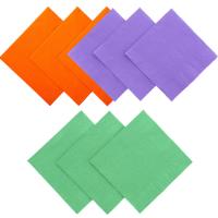 Buy cheap 50-80gsm/M2 Orange Dinner Napkins , 1/4FLD Christmas Paper Serviettes product