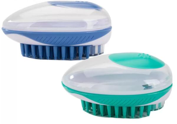 Buy cheap 11*7.5*6CM Pet Wash Brush Plastic Dog Washing Brush Tool from wholesalers