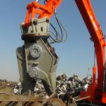 Steel Excavator Hydraulic Shear For CAT VOLVO HITACHI Excavator