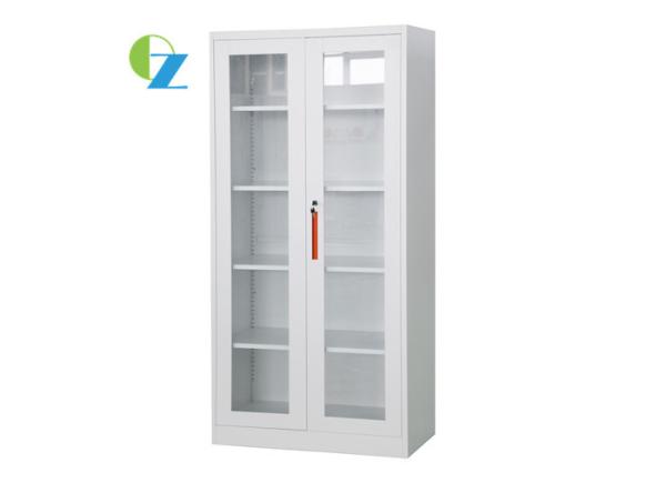 Buy cheap Metal Four Shelves Steel Office Cupboard Glass Door with Display / File Visible from wholesalers