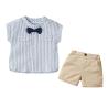 Buy cheap Children'S Outfit Sets Short Sleeve Top Bow Tie Casual Children'S Wear Two Piece Set from wholesalers