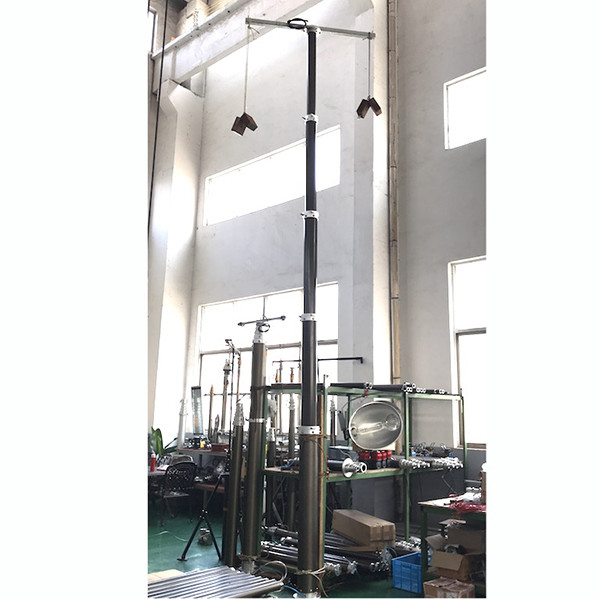 6m telescopic mast for mobile security vehicle/ video tower trailer/solar CCTV trailer/mobile CCTV vehicle