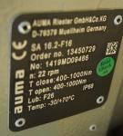 SA16.2-F16 AUMA Multi Turn Actuator SA 07.2 SA 16.2/SAR 07.2 SAR 16.2 With