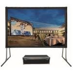 Rear Portable Fast Fold Projection Screen Aluminum Housing Indoor / Outdoor