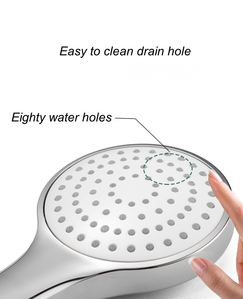 Sleek And Ergonomic Bathroom Hand Held Shower Head With Natural Transition And Harmonious Appearance