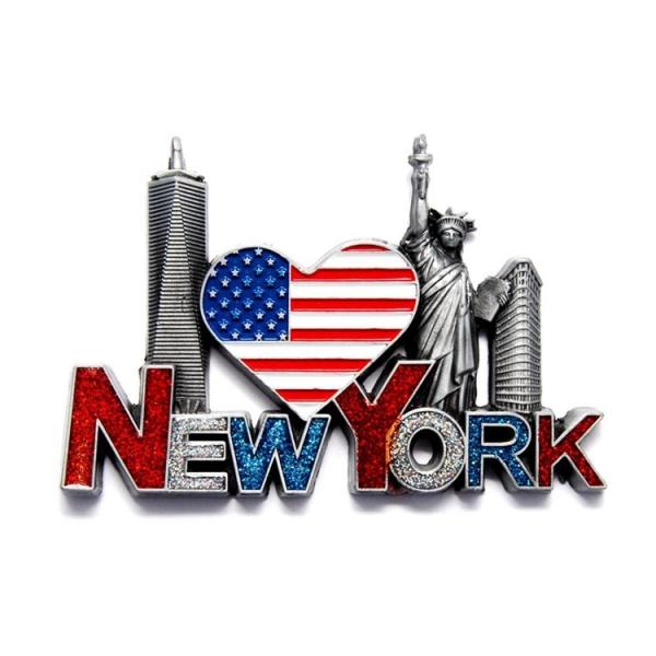 Buy cheap 3D Metal Fridge Magnet New York Design Tourist Souvenir from wholesalers