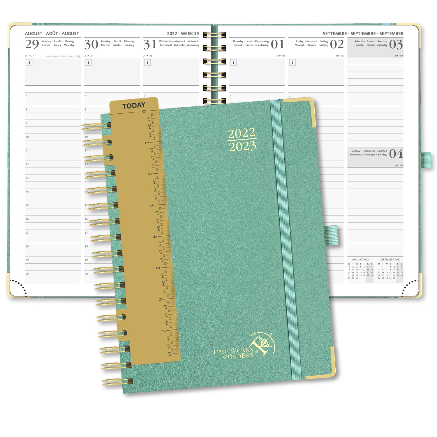 Poprun Softcover Student Weekly Planner Eco Friendly Ivory Paper