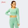 Buy cheap Camo Printing Long Sleeve Crop Top And Legging SGS Seamless Workout Sets For Women from wholesalers