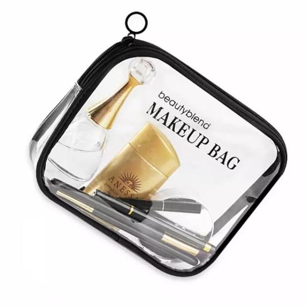 Buy cheap Promotional Cosmetics Plastic Waterproof Clear PVC Zipper Bag from wholesalers