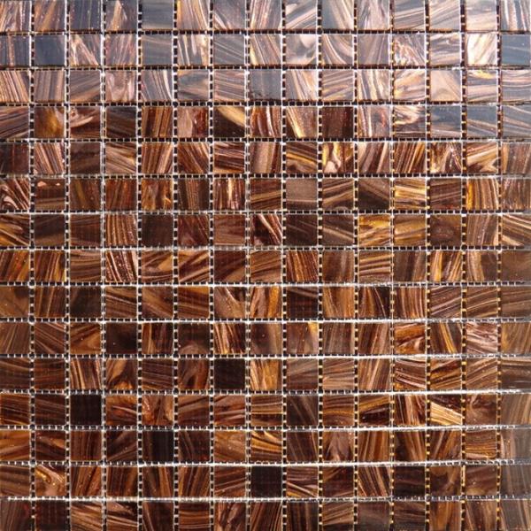Buy cheap Waterproof Gold Line Series Glass Mosaic Tile For Bar / Countertop from wholesalers