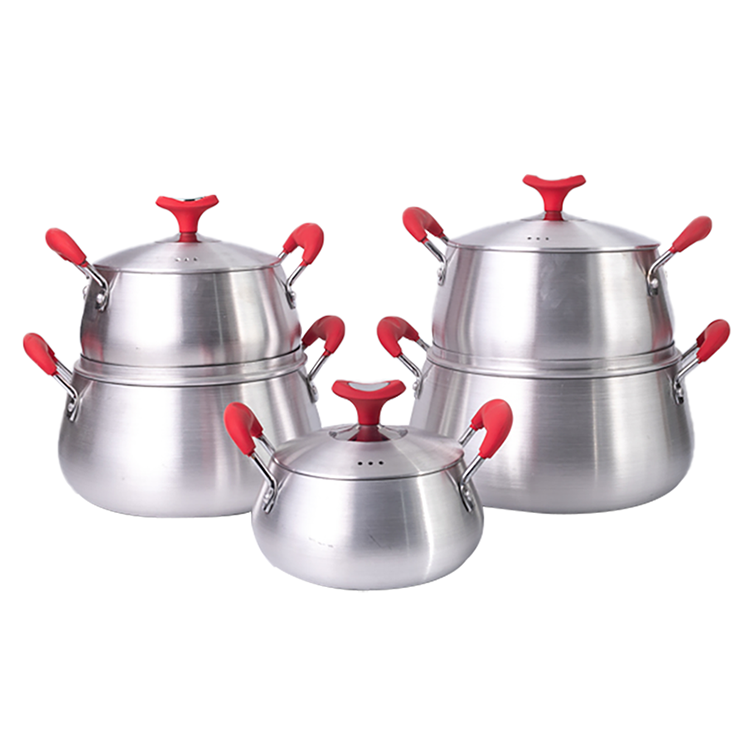 Kitchenware Spin Bottom Aluminium Kitchen Cooking Pot Eco Friendly