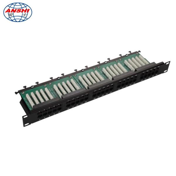 Buy cheap Professional 110 IDC / Krone IDC Cat3 Patch Panel , 25 / 50 Port Voice Patch Panel 6P4C from wholesalers