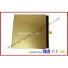 Buy cheap Customized Embossed Logo Golden Paper Rigid Gift Packaging Boxes for USB from wholesalers