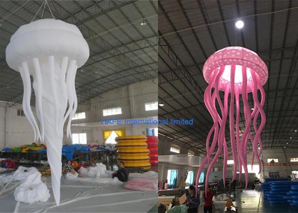 Buy cheap 1.6m Dia Night Club Inflatable Advertising Balloon Decorative Night Light Jellyfish from wholesalers