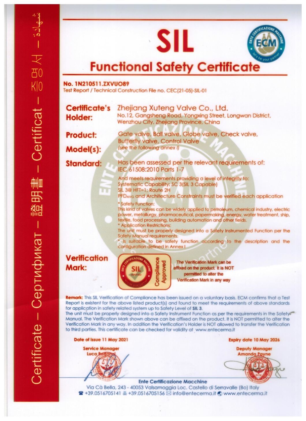 Flanged Globe Valve (CE APPROVED)