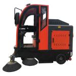 Single Driver Orange Width 2000mm 4 Brush Head Floor Scrubber Lead Acid Battery