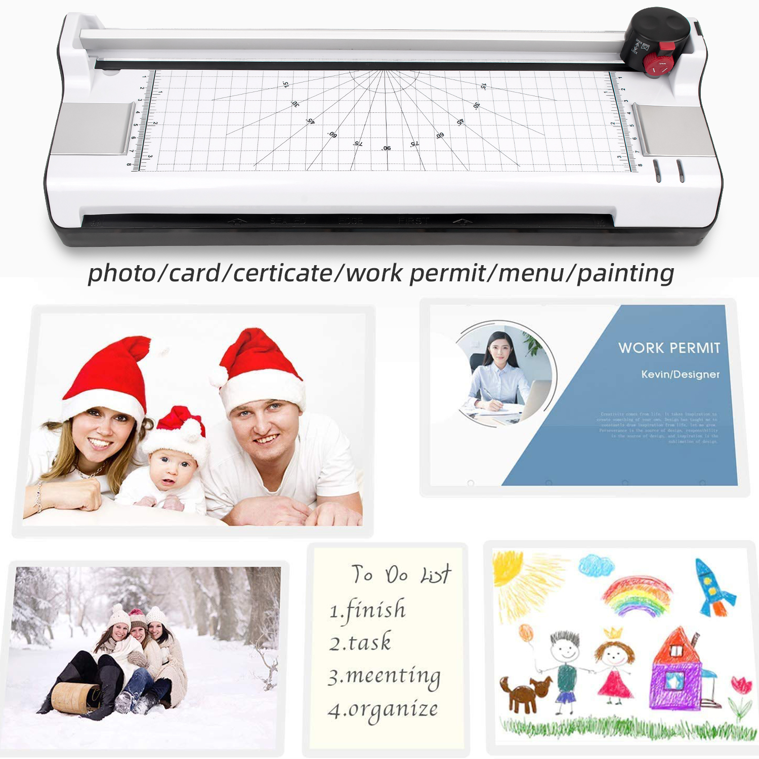 1600mm Power-Driven Document Laminator Ideal for Office Photos Hot and Cold Lamination