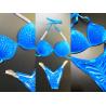 Buy cheap Blue Velvet NPC Bikini Competition Suits , Custom Made Figure Competition Bikinis from wholesalers