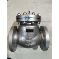 Buy cheap Silver Surface Cast Steel Swing Check Valve 2" - 48" Size ANSI B16.5 Flange product