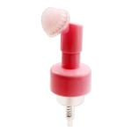 Personal Care Products 43mm Pink Heart Shape Silicone Brush Foam Pump with