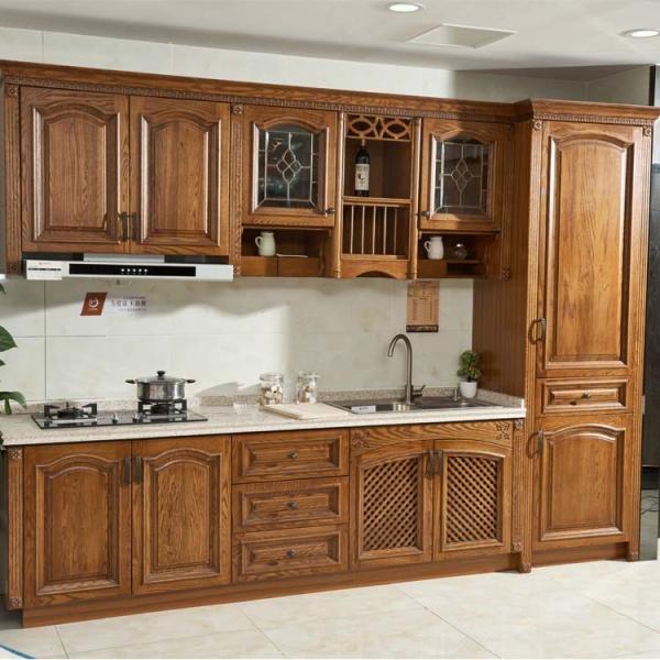 Buy cheap Hotel Villa Solid Wood Kitchen Cabinets Solid Kitchen Units from wholesalers