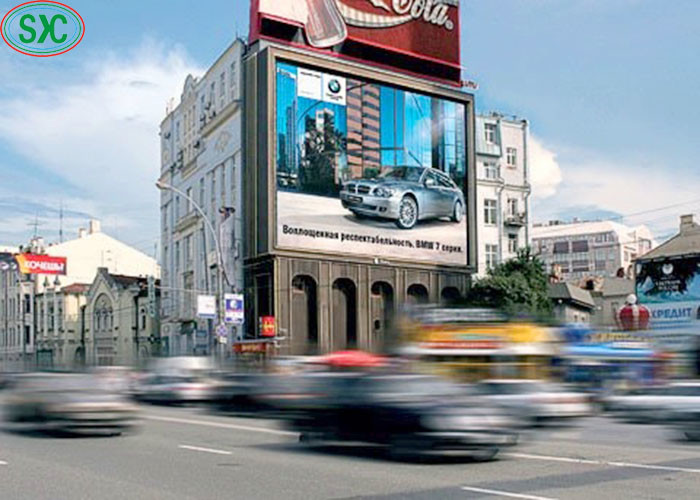 Die-Casting Aluminum Screen Curved Surface Screen HD P10 Large Outdoor LED Display IP65 320*160mm